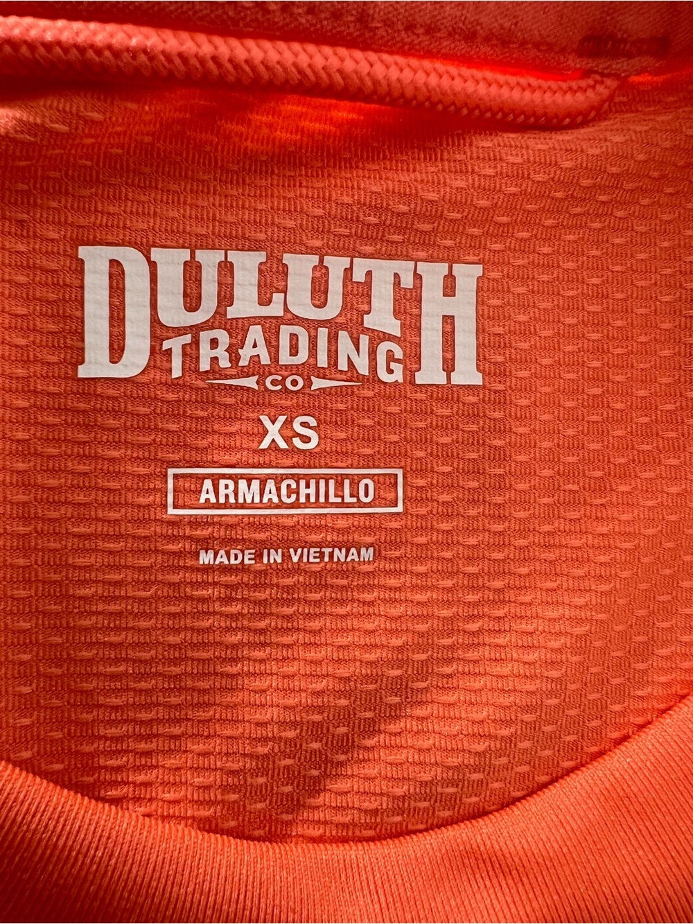 Duluth Trading Armachillo Orange Performance Top XS - Picture 6 of 7